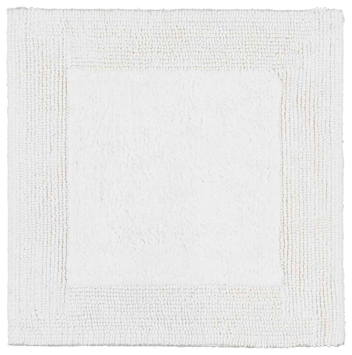 KOUPELNOVÁ PŘEDLOŽKA Karen, 50/50cm, bílá - bílá, Konvenční, textil (50/50cm) - Premium Living