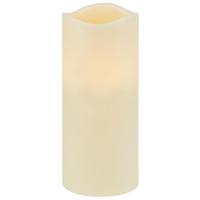 LED-Kerze Melina Naturfarben mit Timer, Ø/H: 12,5/30 cm - Naturfarben, ROMANTIK / LANDHAUS, Paraffin (12,5/30cm) - James Wood