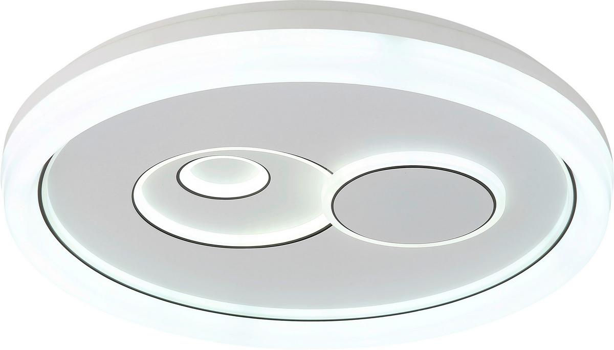 STROPNÉ LED SVIETIDLO MARIO - čierna/biela, Modern, kov/plast (49/7cm) - Mömax