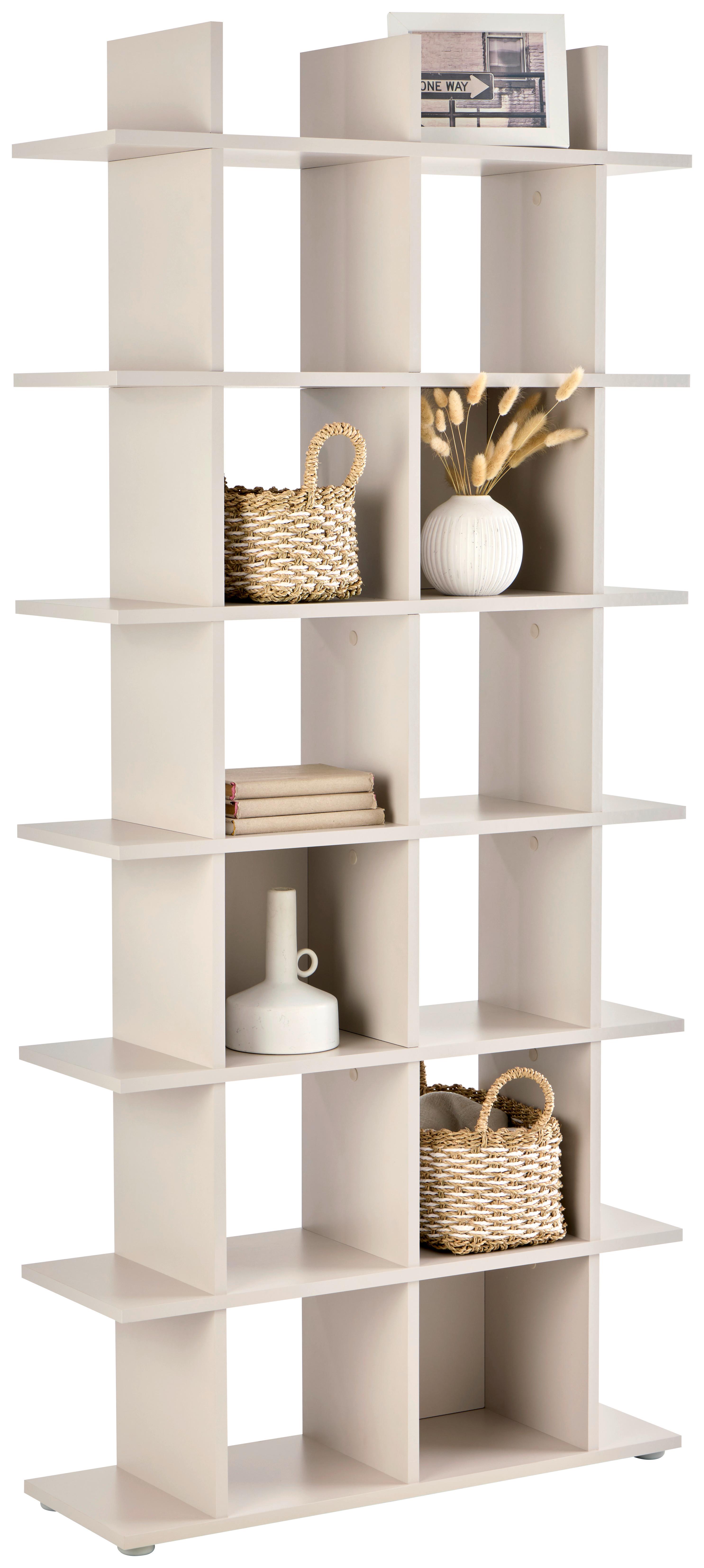 Regal Otto Kaschmir H: 175,2 cm - Kaschmir, Trend, Holzwerkstoff (79,8/175,2/25,5cm)