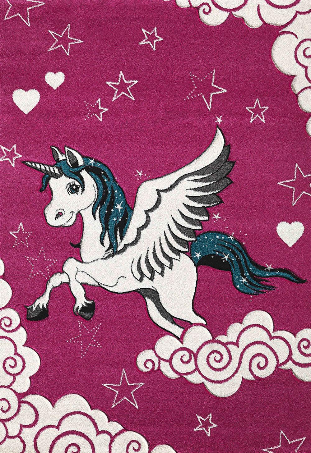 Kinderteppich Diamond Kids - Beere, KONVENTIONELL, Textil (160/230cm)
