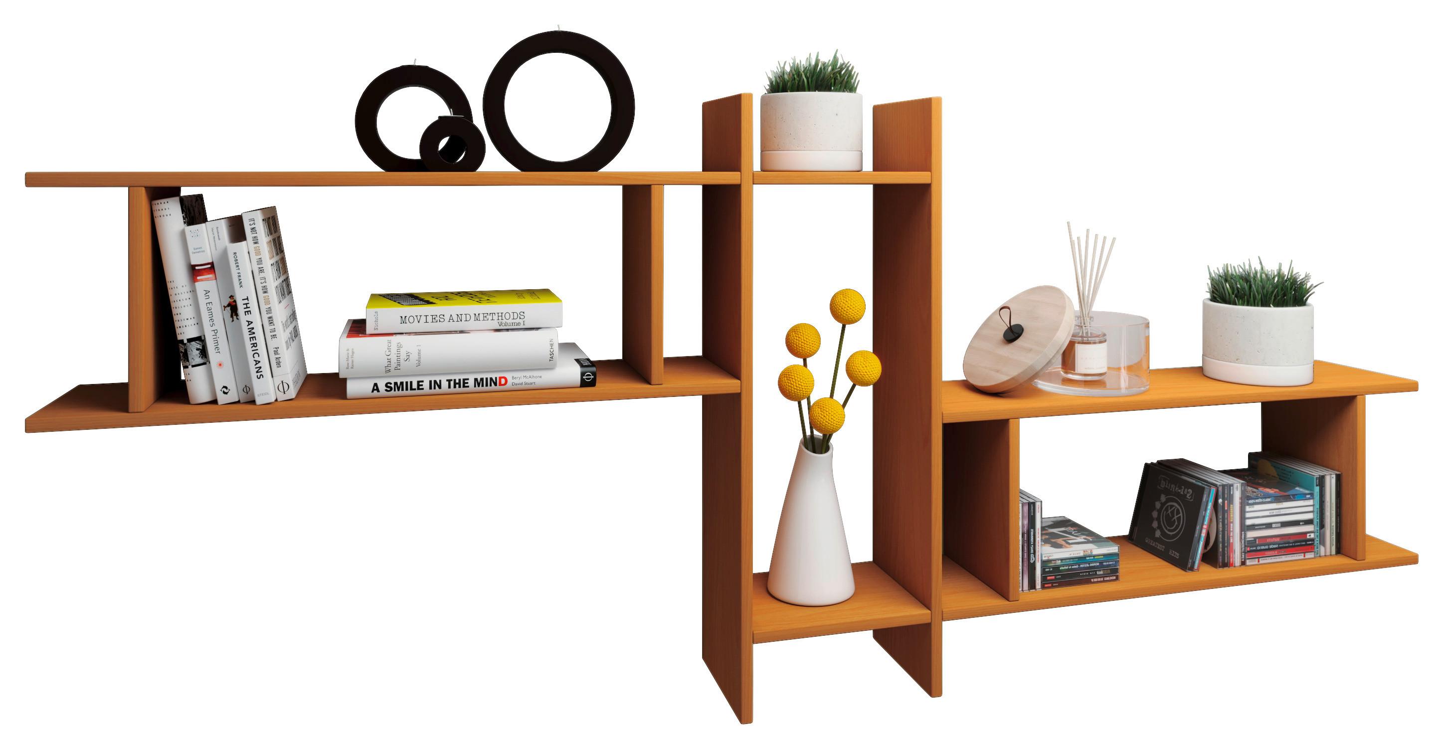 Wandregal Sirola Maxi B: 188 Cm - Buchefarben, KONVENTIONELL, Holzwerkstoff (188/80/19,7cm) - MID.YOU