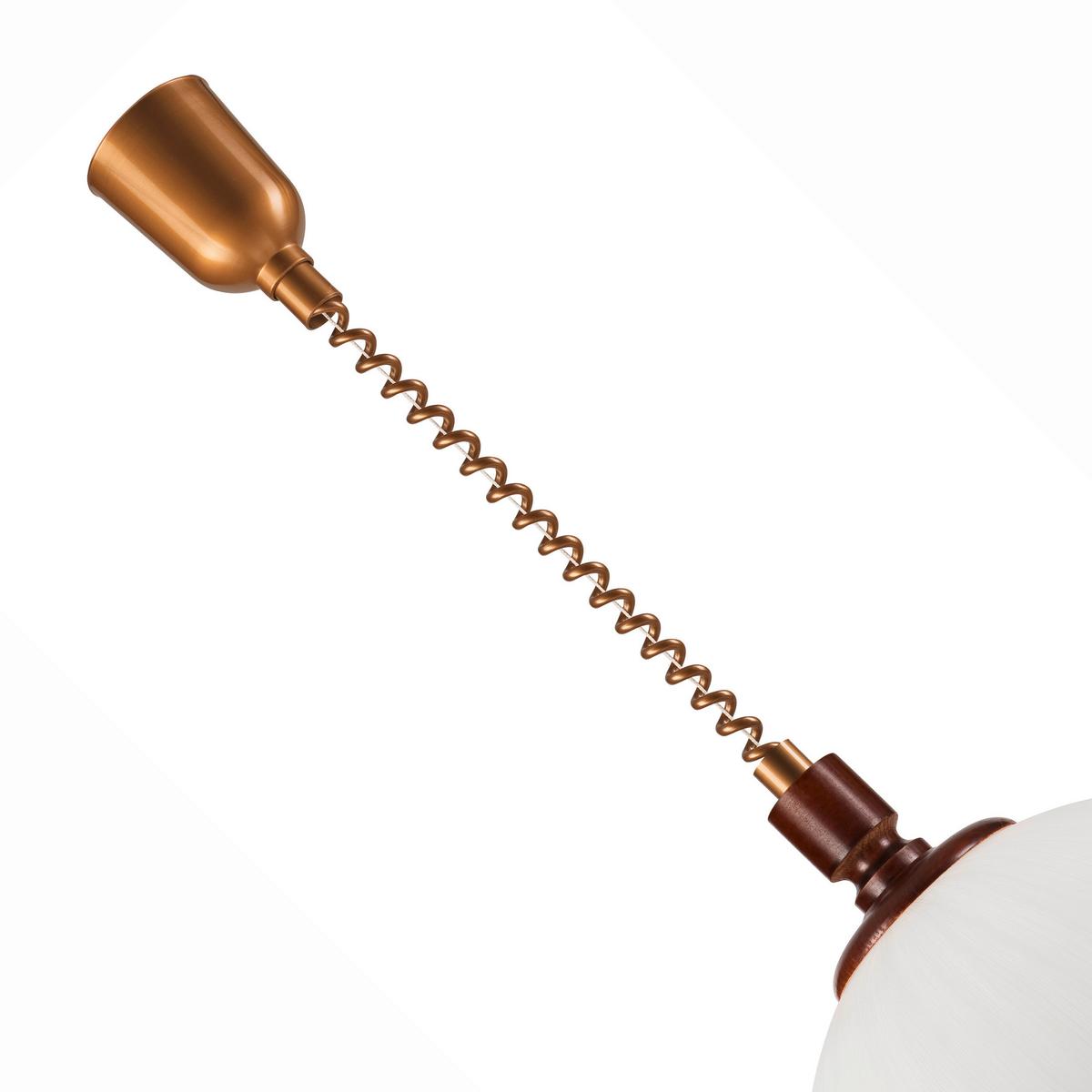Pendelleuchte Ramona Haselnussfarben B: 30cm - Haselnussfarben, Natur, Glas/Holz (64/30/64cm)