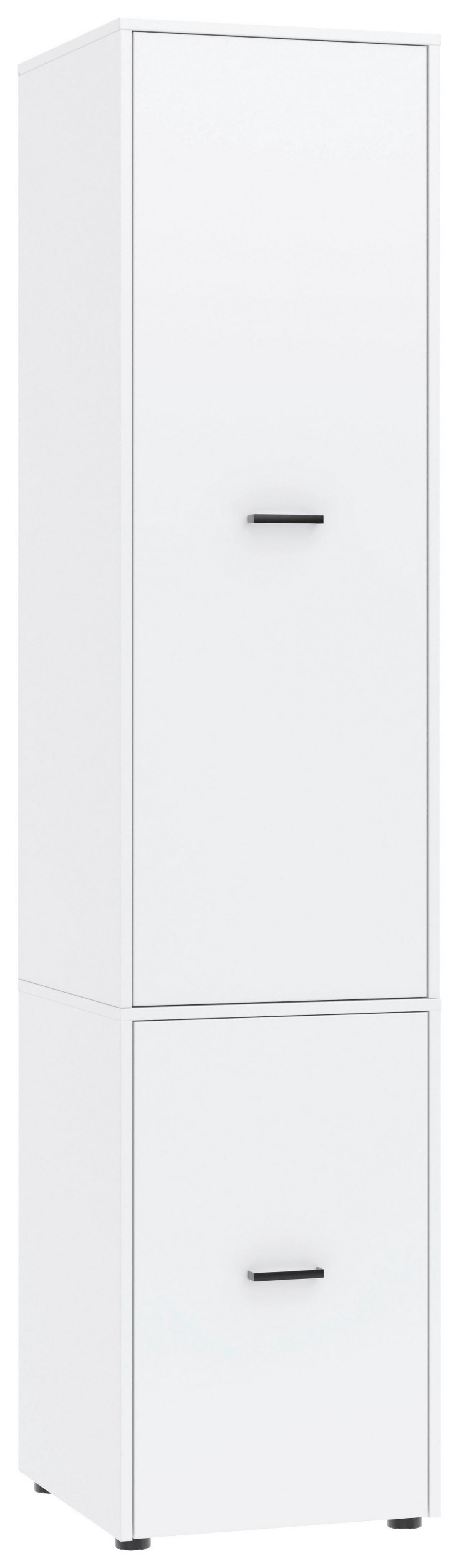 Kleiderschrank Kivo Weiß, B: 45 cm - Weiß, Basics, Holzwerkstoff (45/199,6/52,1cm)