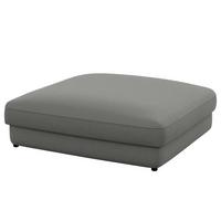 Hocker Bourbon, Dunkelgrau B: 133 Cm - Dunkelgrau/Schwarz, MODERN, Textil (133/43/133cm) - Trendmanufaktur