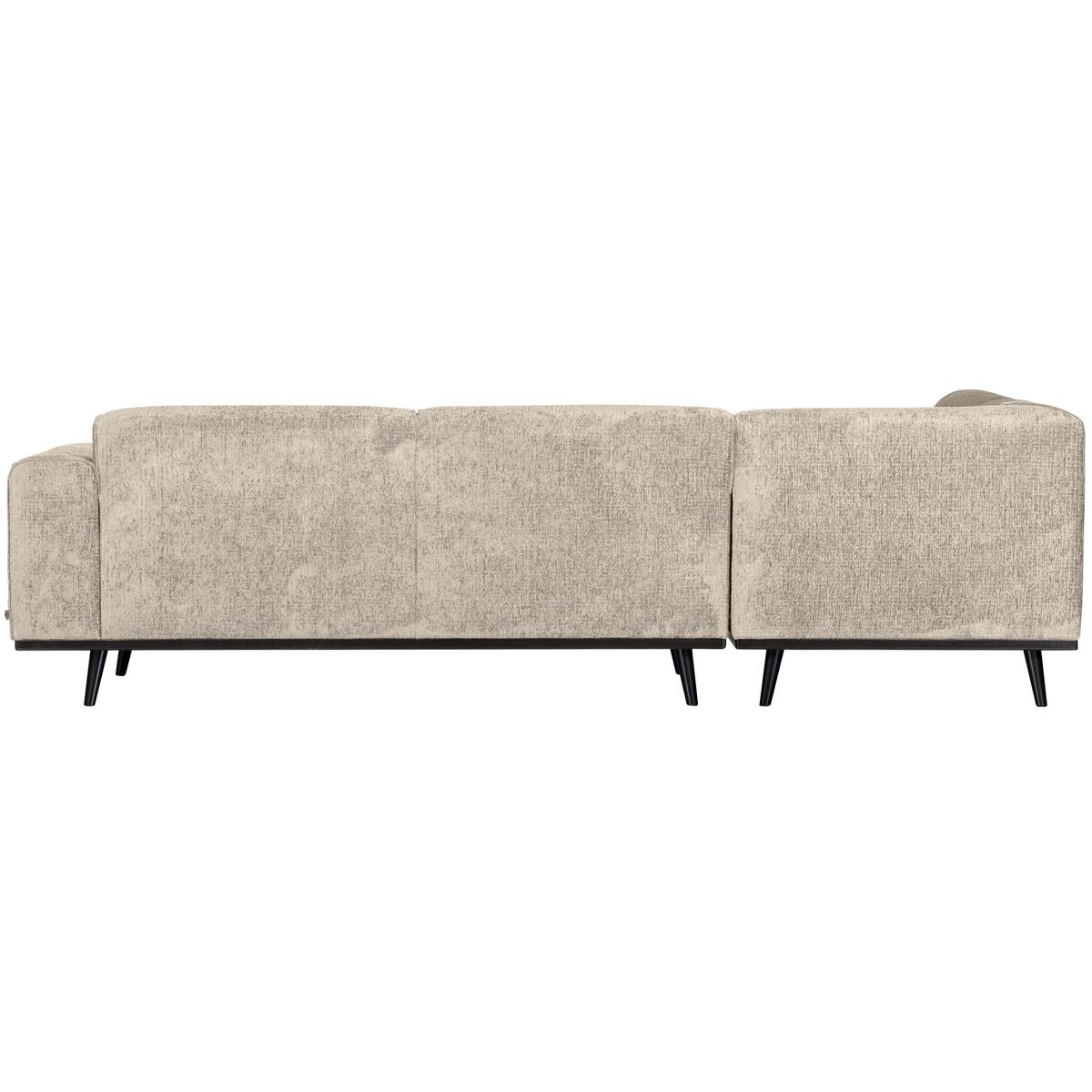 Ecksofa Statement Naturfarben S: 210x274cm - Schwarz/Naturfarben, Design, Textil (210/274cm) - Livetastic
