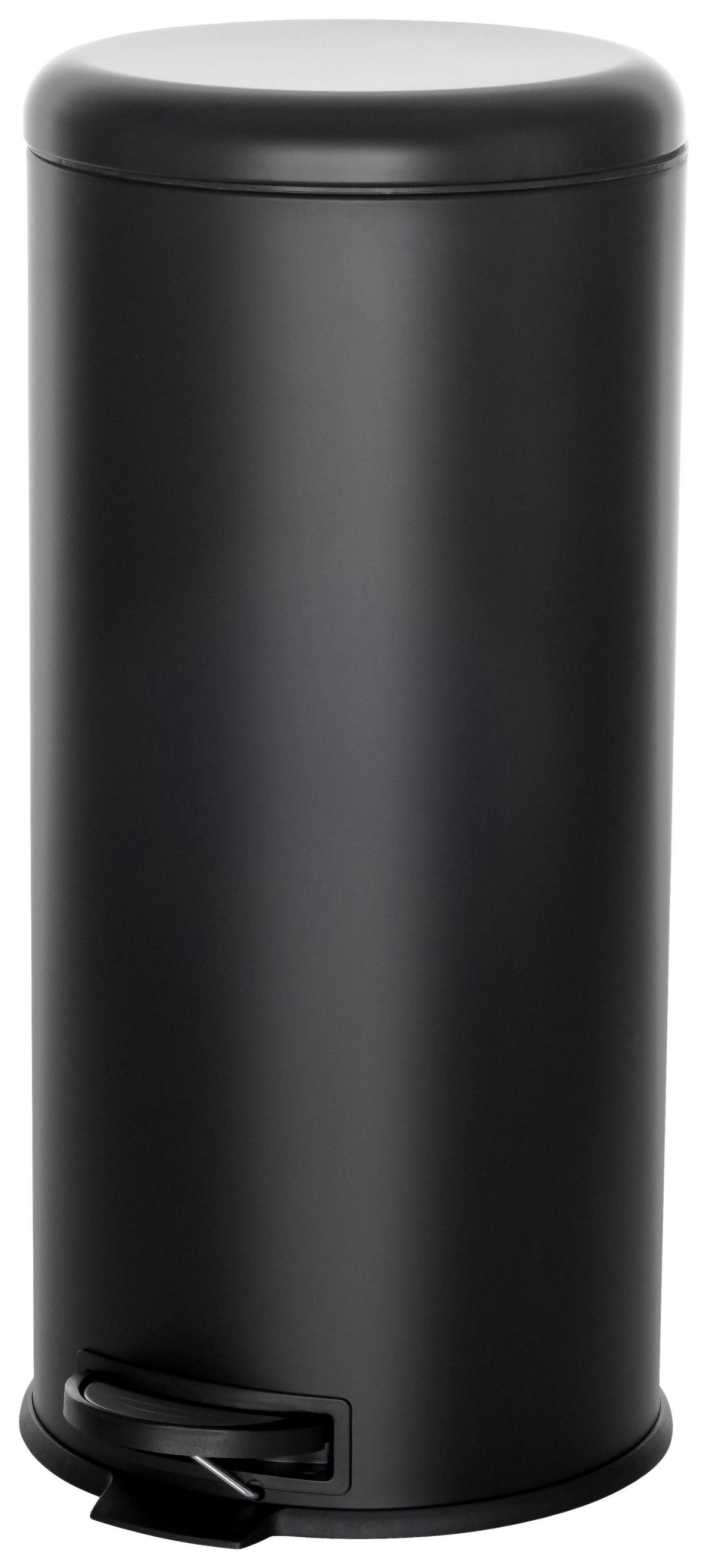 Abfallsammler Clean Step - Schwarz, Basics, Kunststoff/Metall (30/63,5/30cm) - MID.YOU