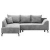 Eckschlafsofa Asolo Hellgrau S: 167x273 Cm - Hellgrau/Schwarz, Design, Textil (167/273cm) - MID.YOU