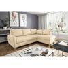 Ecksofa Compact Beige B: 227x168 cm - Beige/Buchefarben, Design, Leder/Textil (227/168cm) - Livetastic