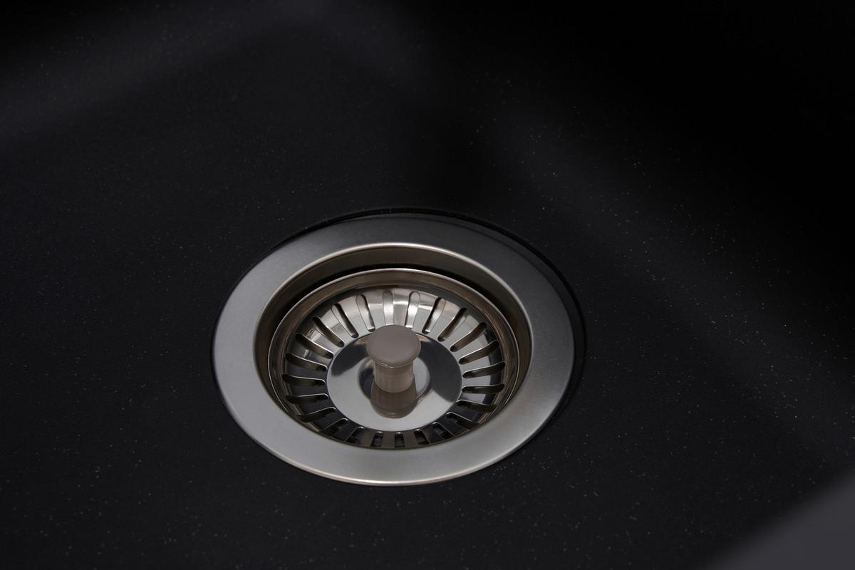 Spüle Respekta Boston Kunststein BxT: 100x50 cm - Schwarz, Trend, Glas/Kunststoff (100/20/50cm) - Respekta