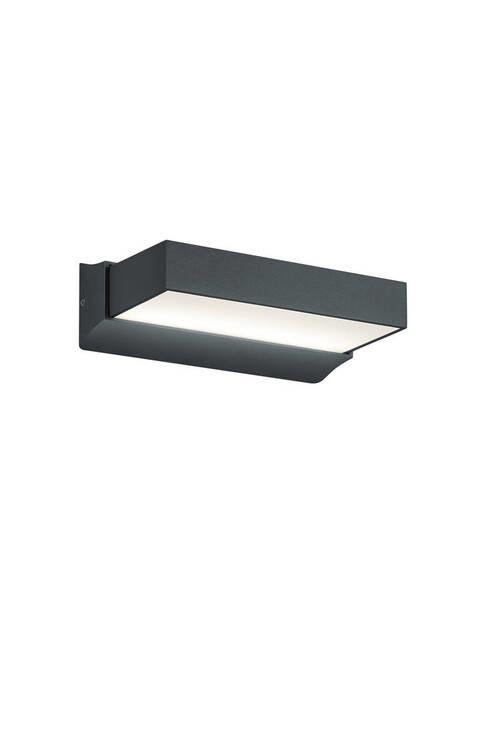 Außenwandleuchte Cuando 11w Acryl Aluminium, Wandmontage - Anthrazit/Weiß, Basics, Kunststoff/Metall (23,2/14,5/6,5cm) - Trio Leuchten