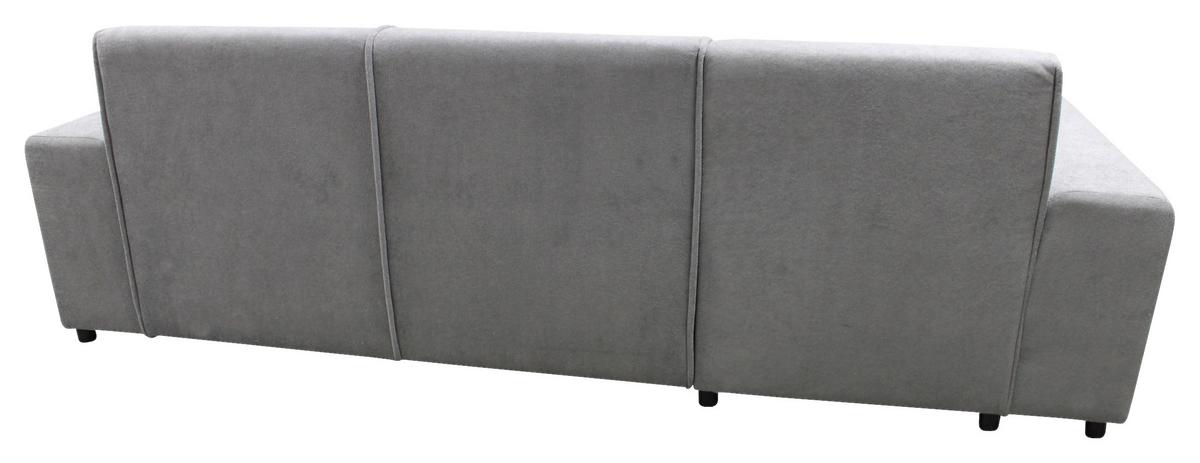Ecksofa Classic Grau 175x270 cm - Schwarz/Grau, Design, Textil (175/270cm) - MID.YOU