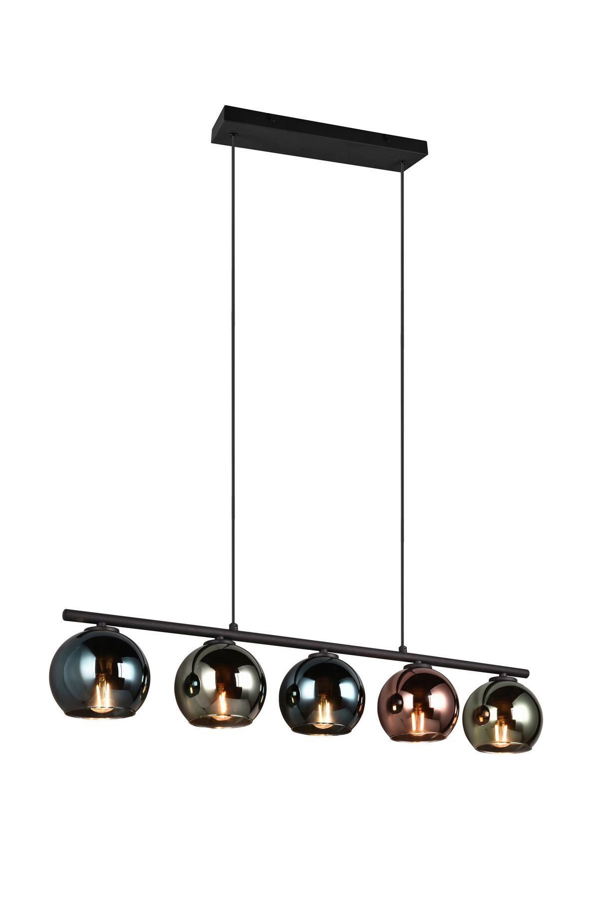 Pendelleuchte R31305017 Sheldon - Blau/Multicolor, Design, Glas/Metall (83/13/150cm)