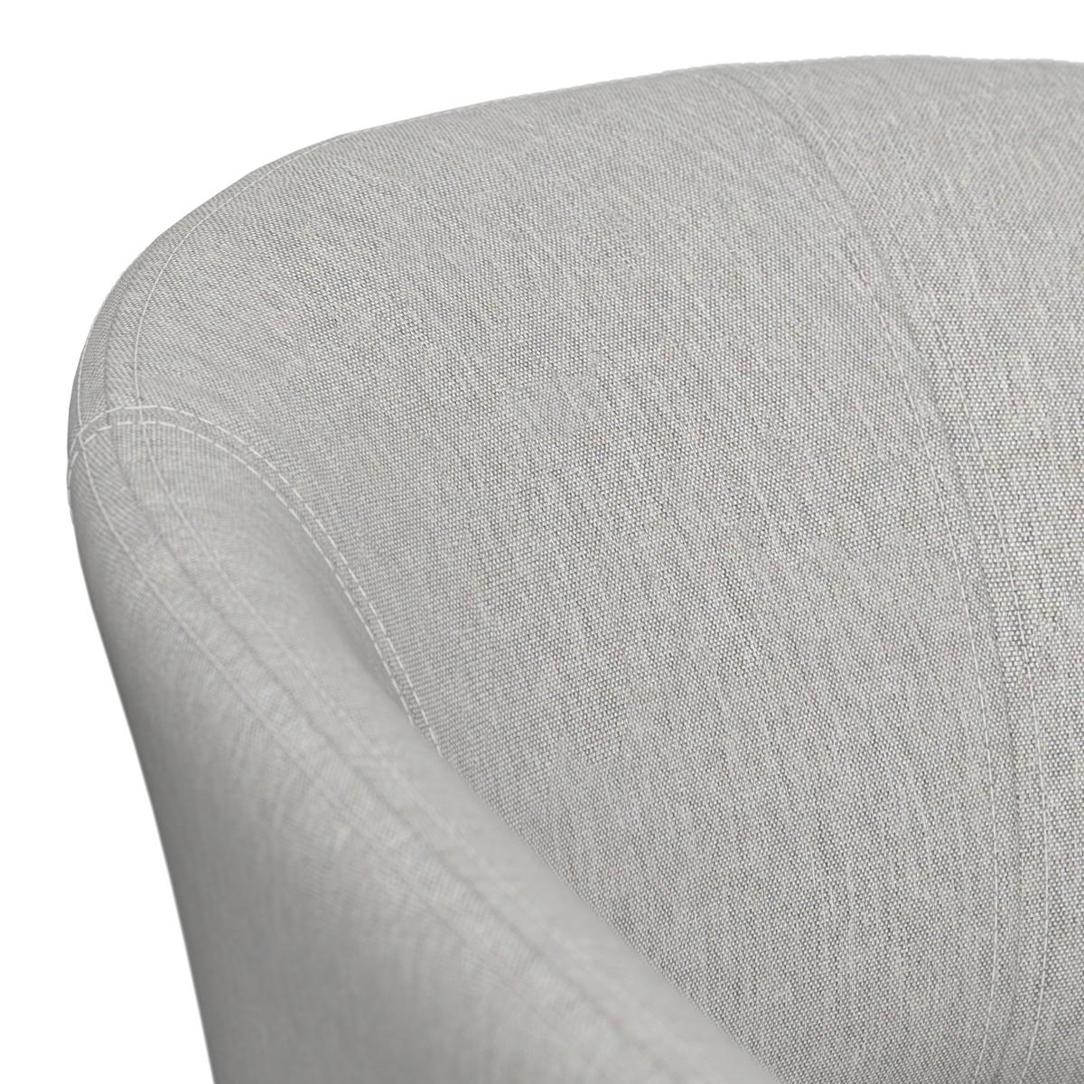 Gartensessel Jasmin - Gelb/Hellgrau, MODERN, Textil/Metall (61/56/78cm) - Beldano