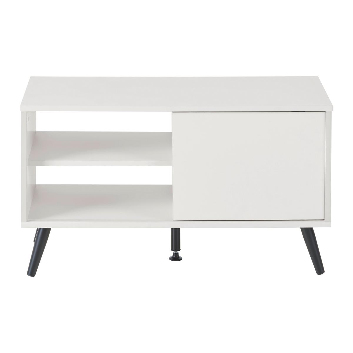 TV STOLÍK MOVE - čierna/kašmírová, Modern, kov/kompozitné drevo (80/46/35cm) - Based