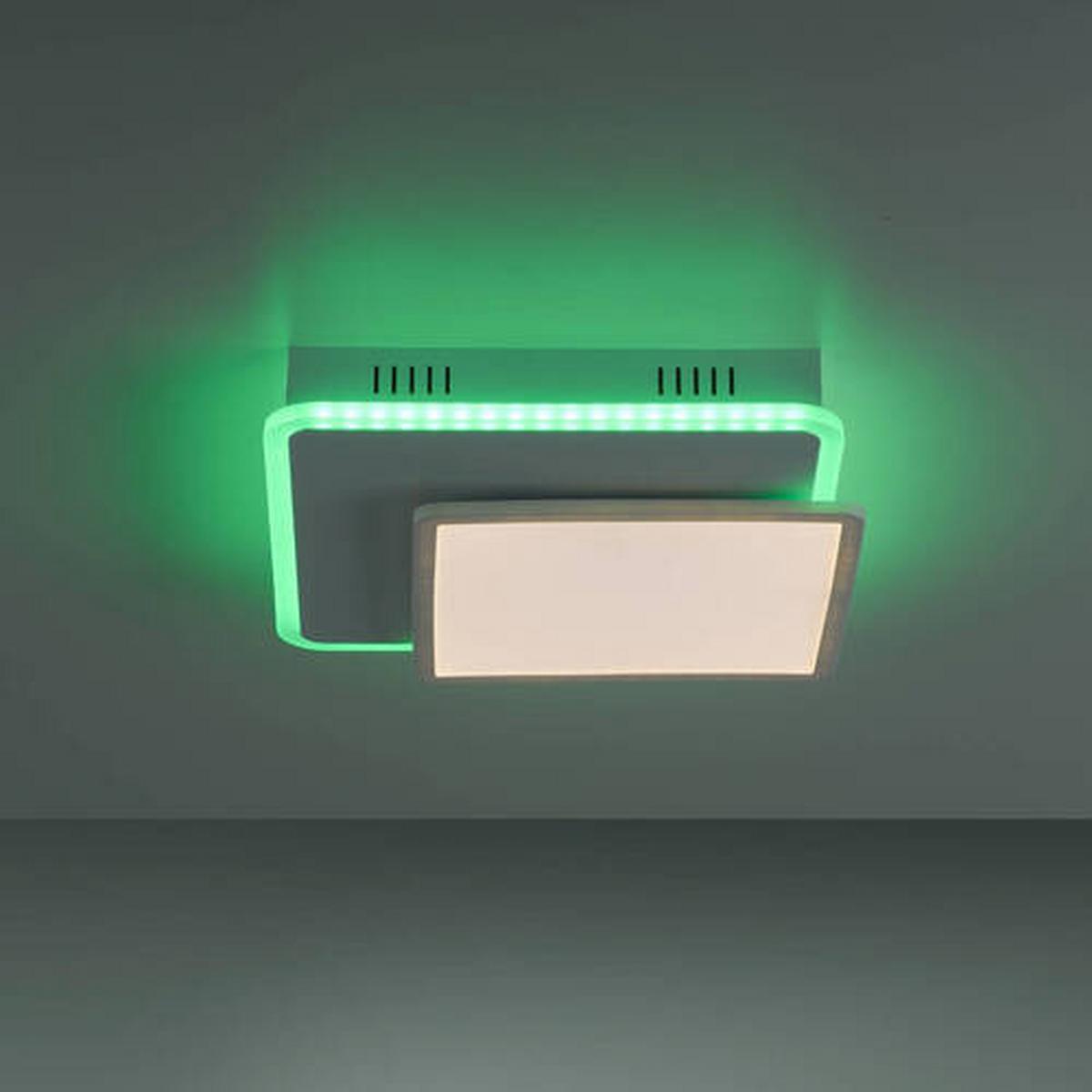 LED-Deckenleuchte Arenda L: 45,3 cm dimmbar und Schwenkbar - Weiß, Design, Kunststoff/Metall (45,3/45,3/7,5cm)
