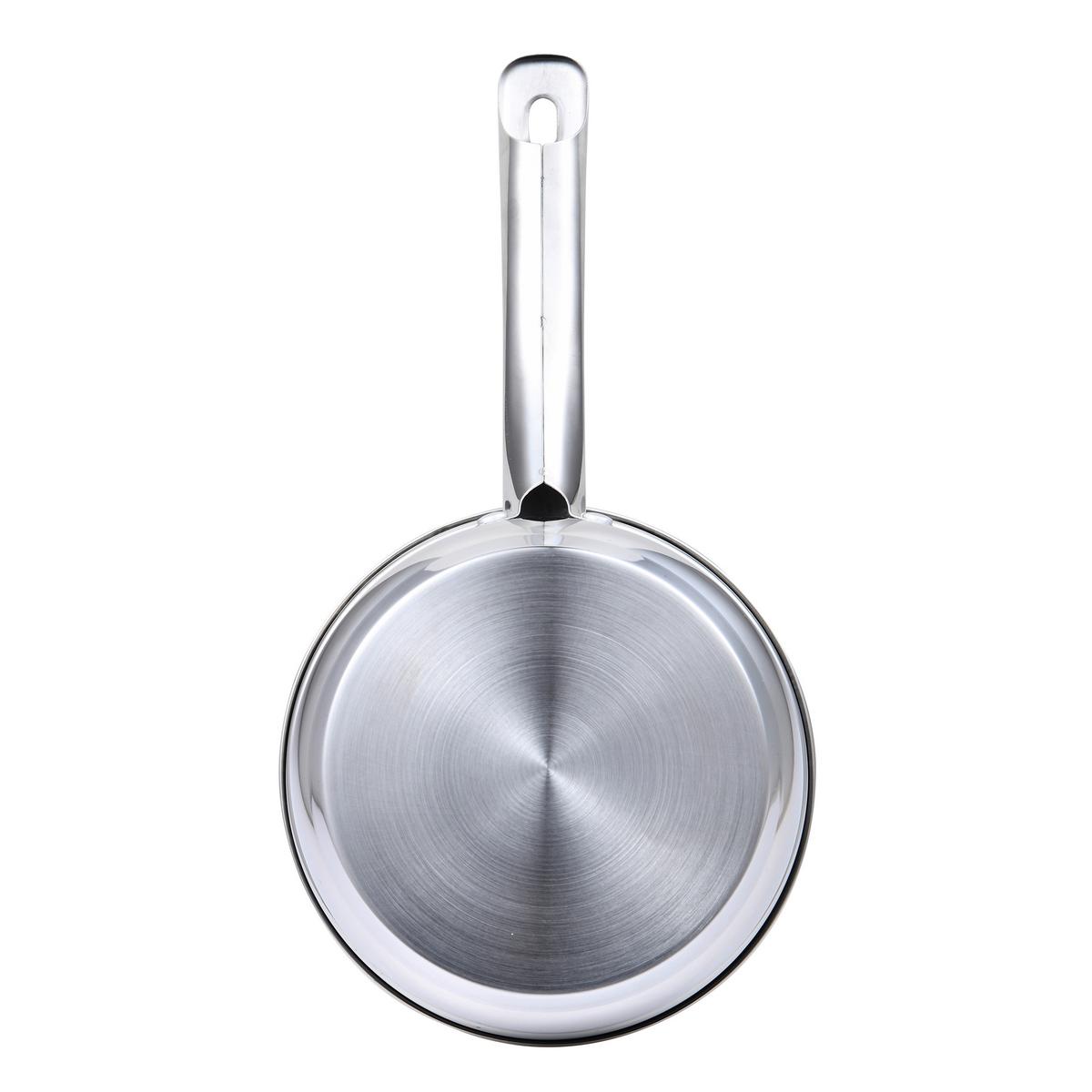Kochtopfset Edelstahl 9-Teilig - Edelstahlfarben/Transparent, Basics, Metall (27,5/48,5/20,5cm)