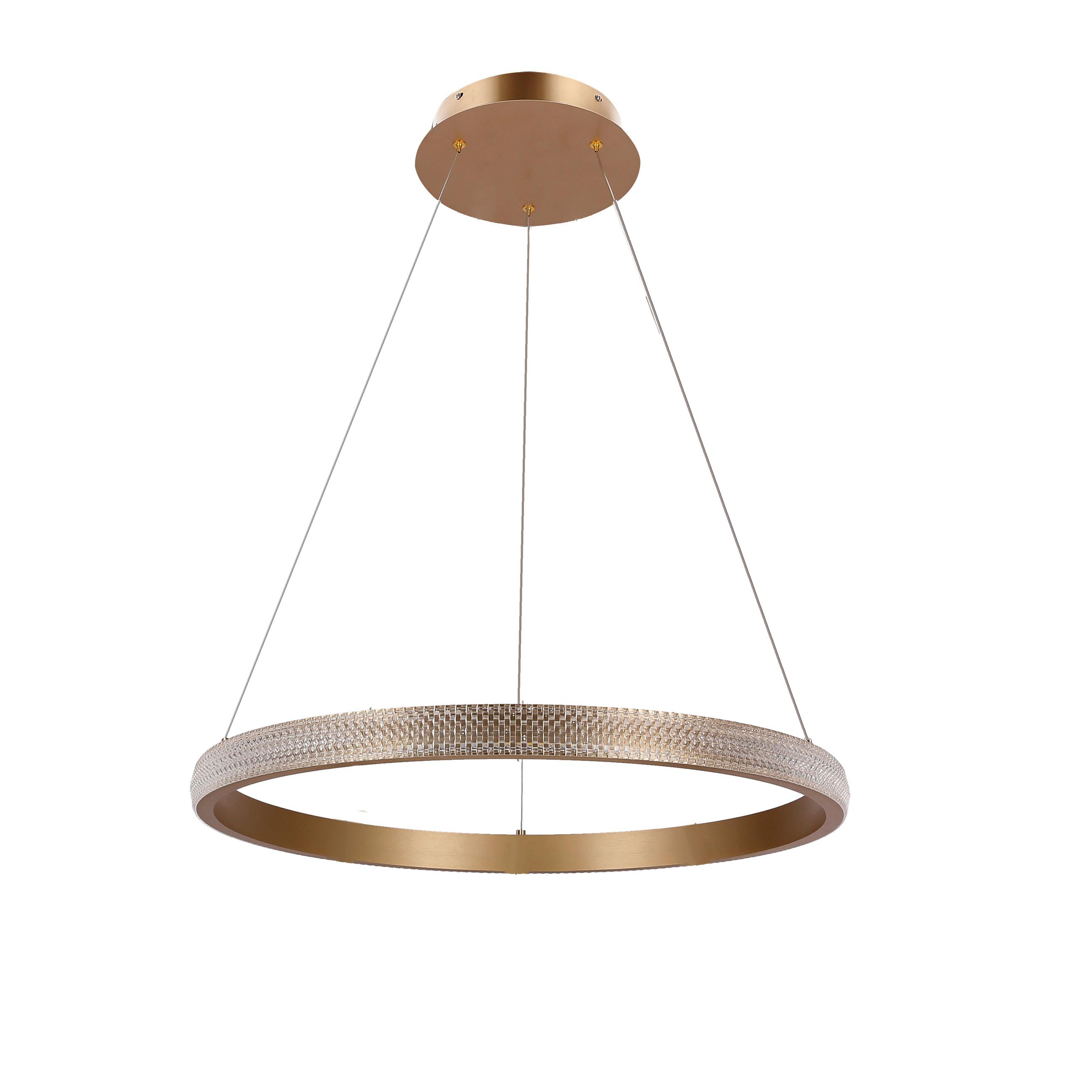 LED-Hängeleuchte 31-28440 Hashim - Goldfarben, Design, Metall (60/60/115cm)