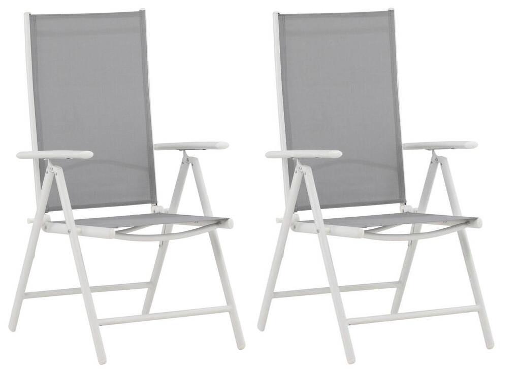 Gartensessel-set 2-tlg. Break Metall/textil