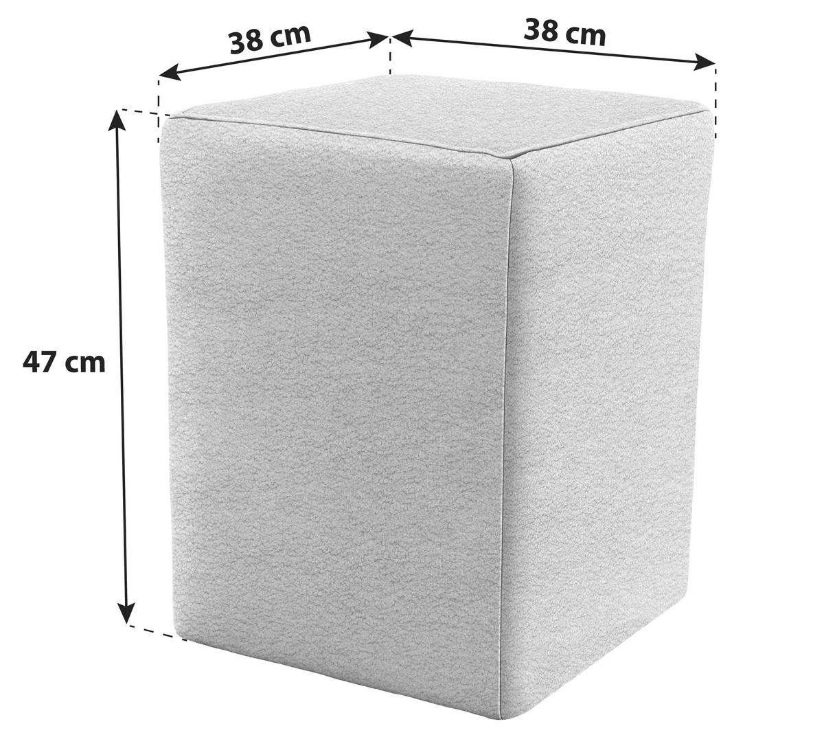 Hocker Looks Xx - Türkis/Silberfarben, Design, Textil (38/47/38cm) - LOOKS by W.Joop