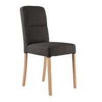 Vierfußstuhl Emma Ii Webstoff Anthrazit, B: 43 Cm - Eichefarben/Anthrazit, KONVENTIONELL, Holz/Textil (43/91/58cm)