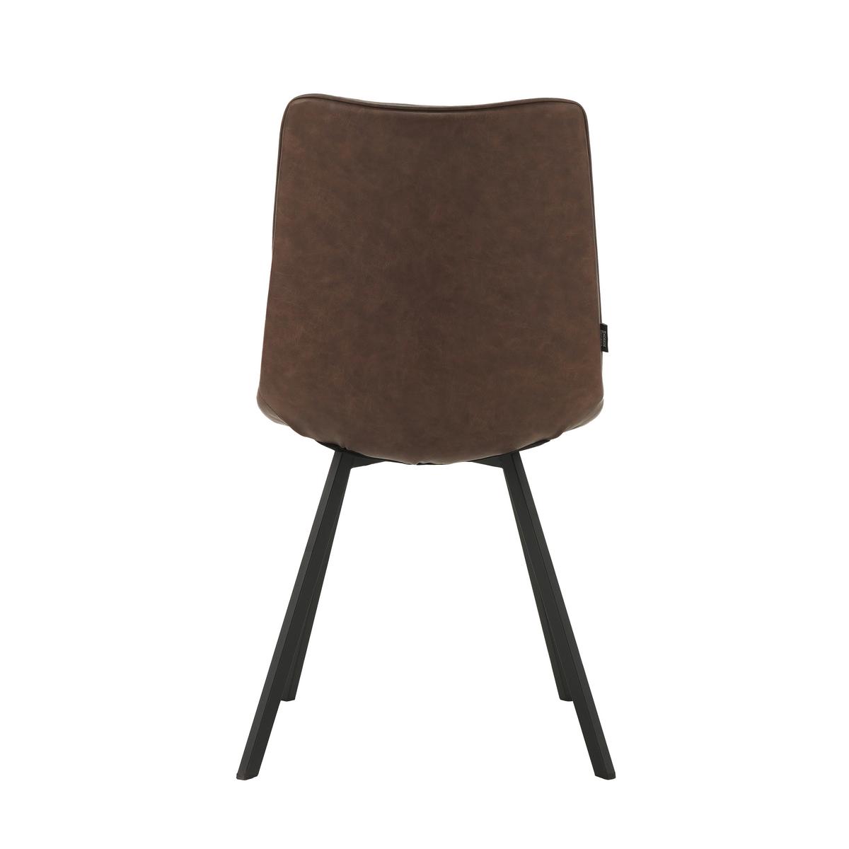 Stuhl-Set Liano Taupe, B: 45,5 cm - Taupe/Schwarz, MODERN, Textil/Metall (45,5/89,5/60cm) - MID.YOU