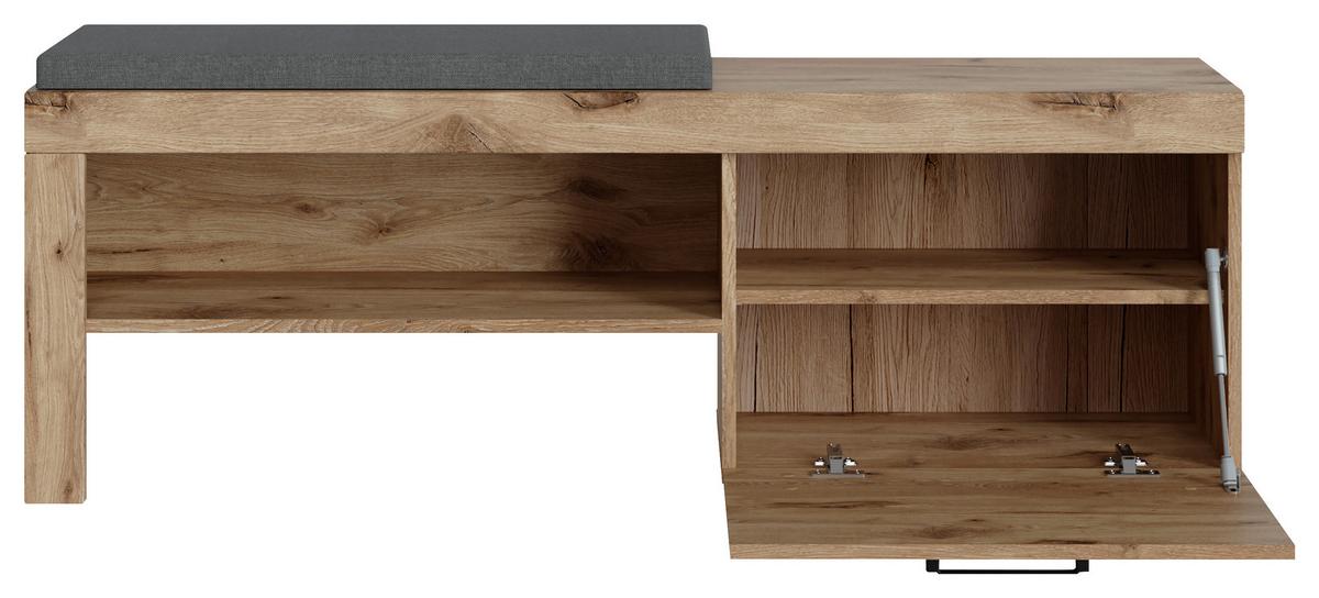 Garderobe Roxy Eichefarben Dekor B: 205 Cm - Eichefarben, Design, Holzwerkstoff (205/201,3/37,9cm)
