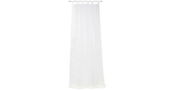 Vorhang mit Schlaufen/Kombiband Kim 120x255 cm Weiß - Weiß, MODERN, Textil (120/255cm) - Luca Bessoni