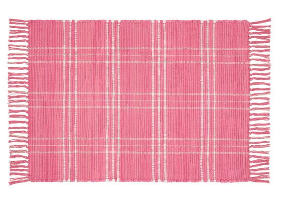 Handwebteppich Flora 60x90 cm - Pink, Textil (60/90cm) - Ombra Handwebteppich Flora 60x90 cm - Pink, Textil (60/90cm) - Ombra
