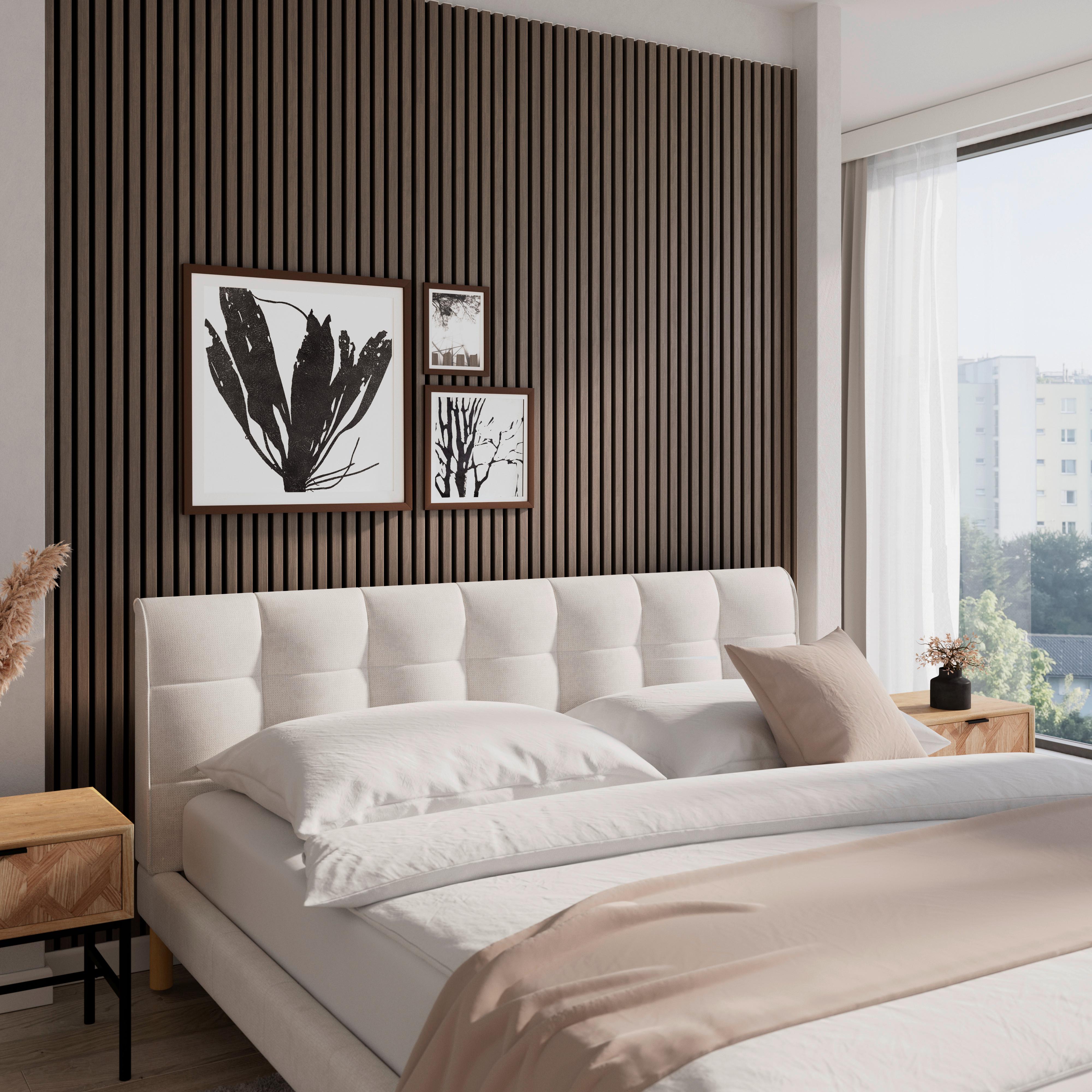 Akustický panel Rico, dekór orech, 60x240 - hnedá, Modern, drevo/kompozitné drevo (60/240/2,1cm)