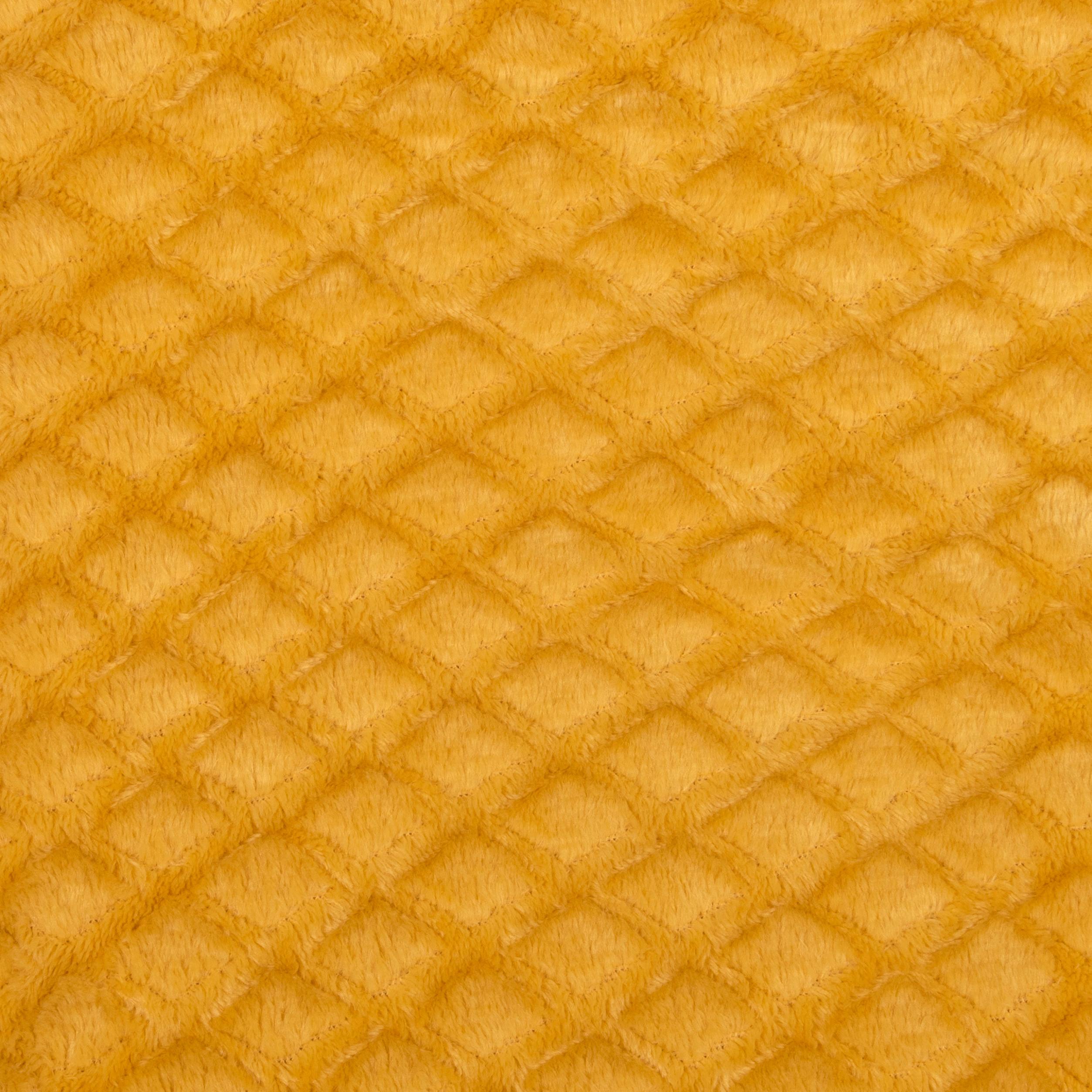 Kuscheldecke Larissa Currygelb 130x170 Cm - Currygelb, MODERN, Textil (130/170cm) - Luca Bessoni