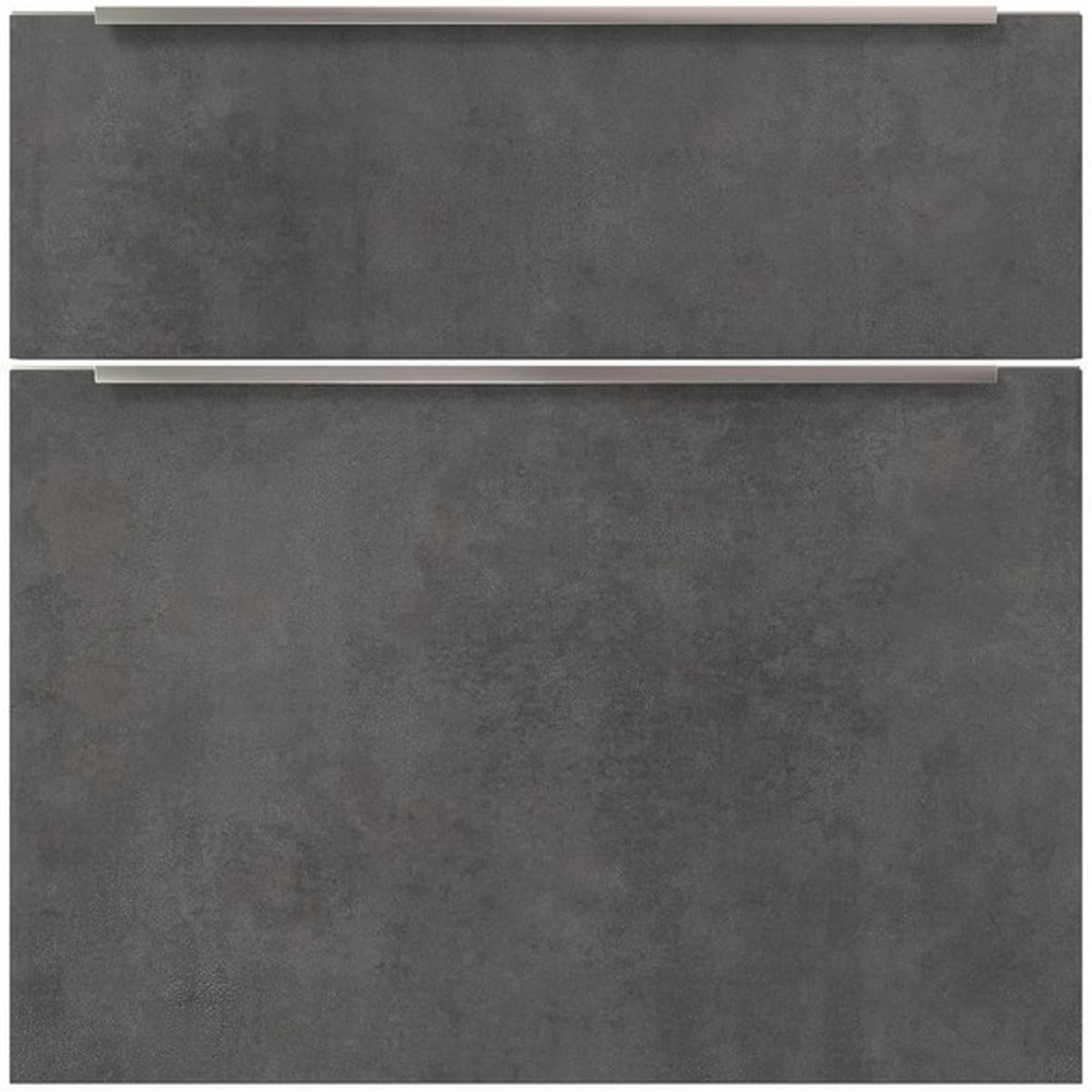 Badmöbel-set 4-tlg. Santiago B: Ca. 240 Cm Schwarz/grau - Schwarz/Grau, Holzwerkstoff (240cm) - Vertico