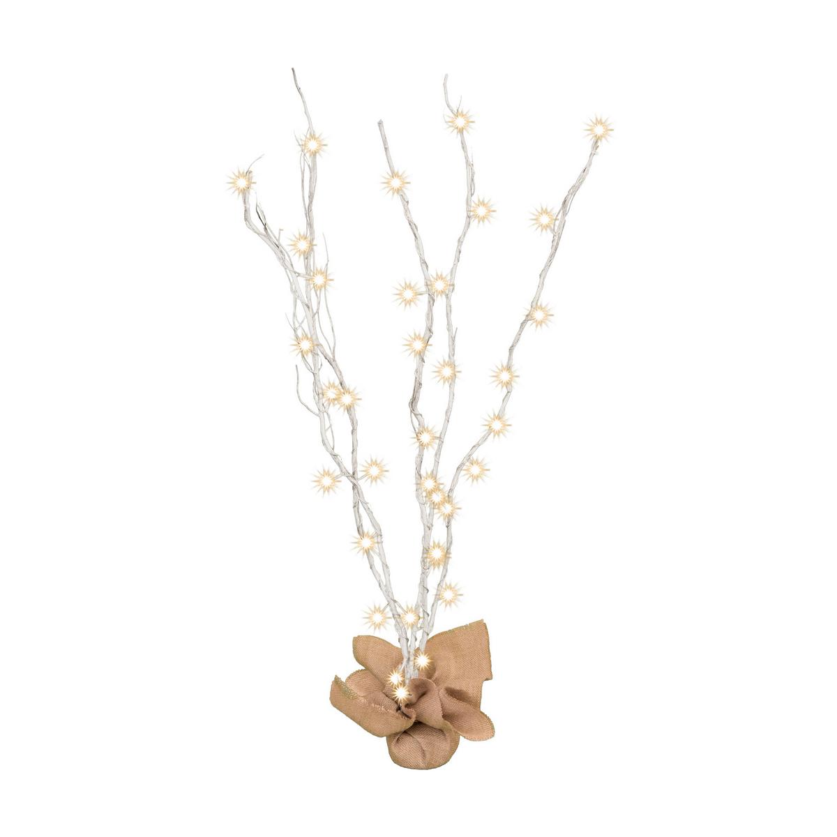 Led Karácsonyi Figura Led-Es Világító Ág - ezüstszínű, Basics, műanyag/fém (120cm)