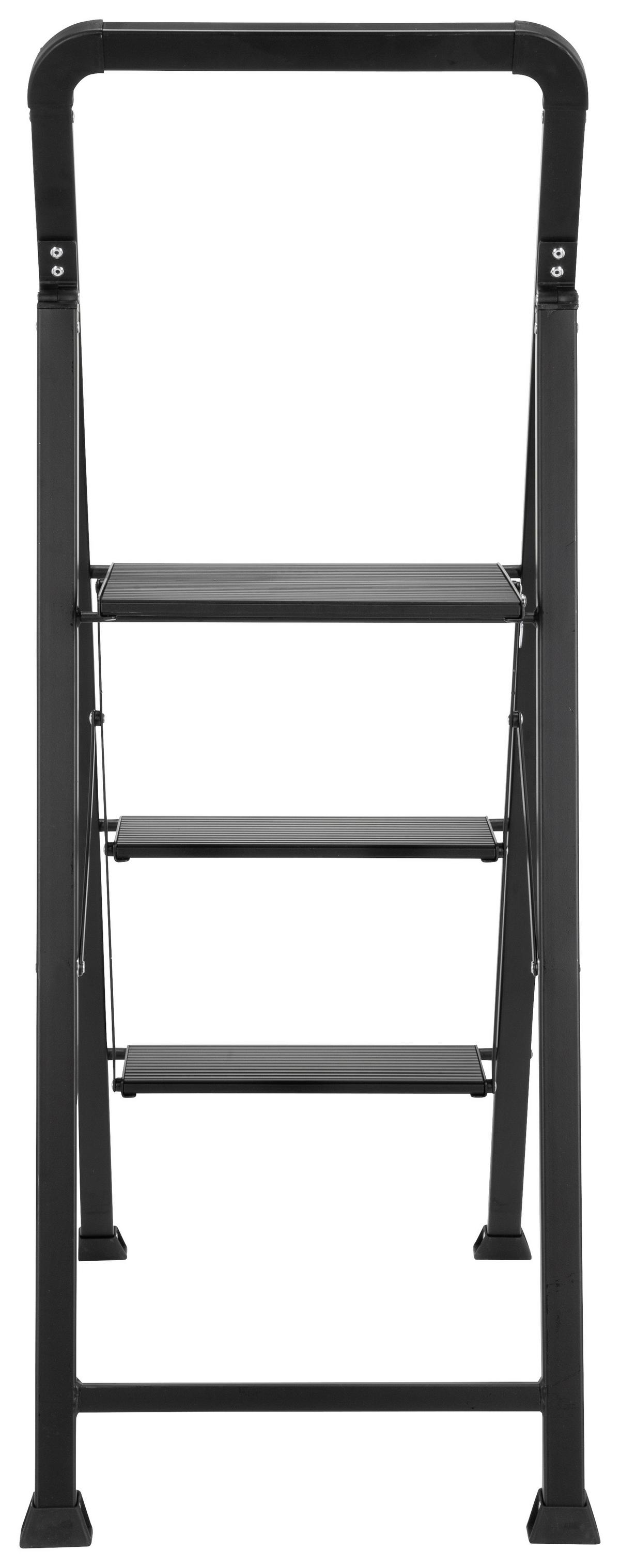 Leiter Solid W6 - Schwarz, Basics, Metall (42/128/5cm) - MID.YOU