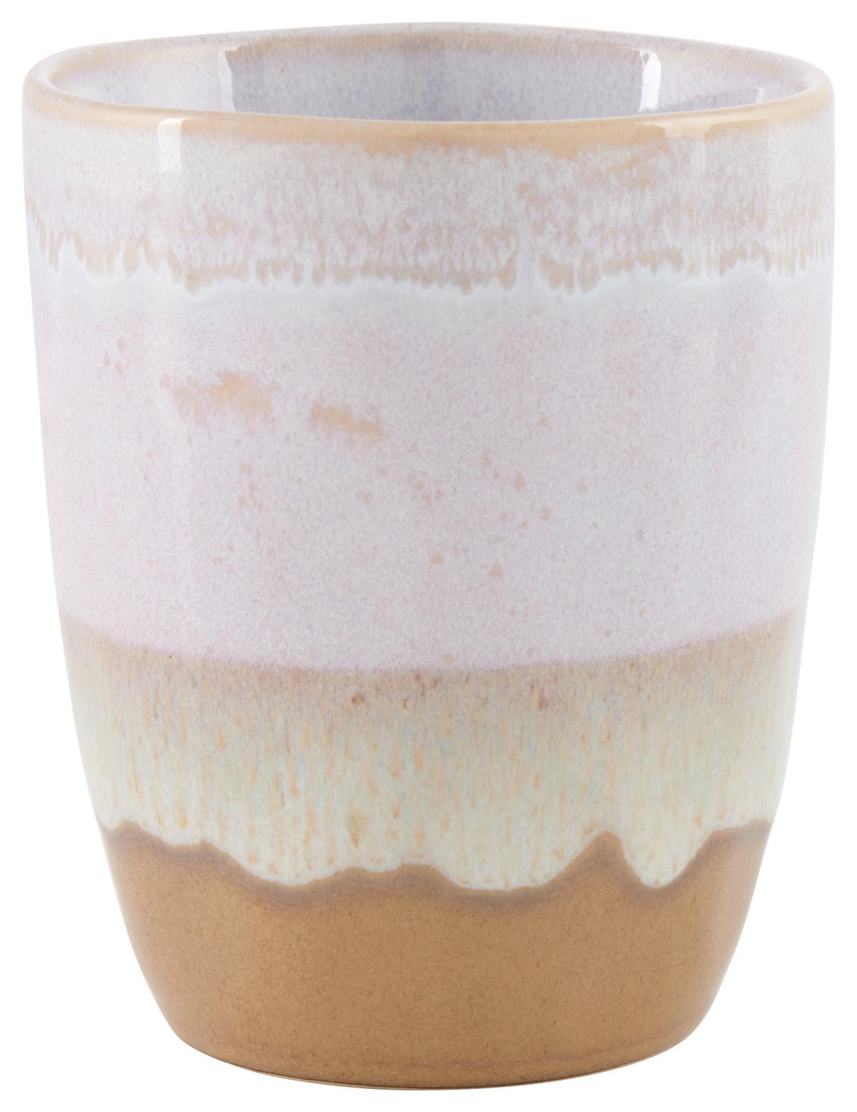 Hrnek na kávu FRANK - bílá/modrá, Moderní, keramika (8/9,6cm)