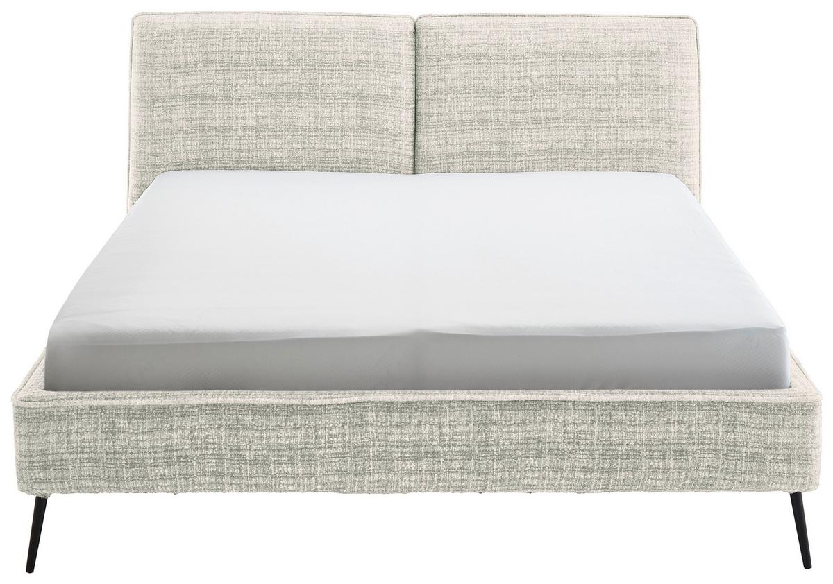 Polsterbett Infinity Liberty Hellgrau 180x200cm - Hellgrau/Schwarz, MODERN, Textil (180/200cm) - Livetastic