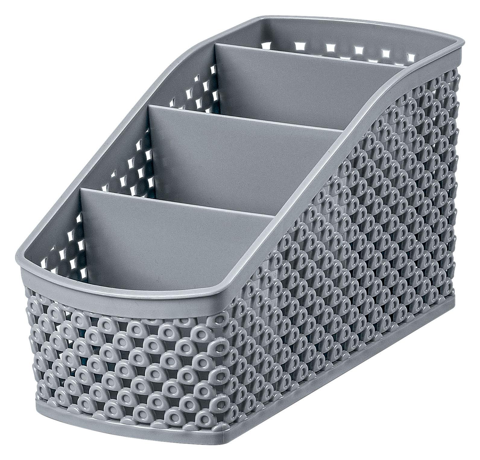 Asztalrendszerező Diamond - szürke, Basics, műanyag (9,5/19,8/10,6cm) - Luca Bessoni