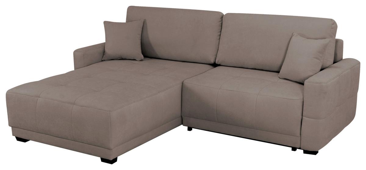 Ecksofa Mount Hellbraun S: 237x186 cm - Hellbraun, Design, Textil (237/186cm) - MID.YOU