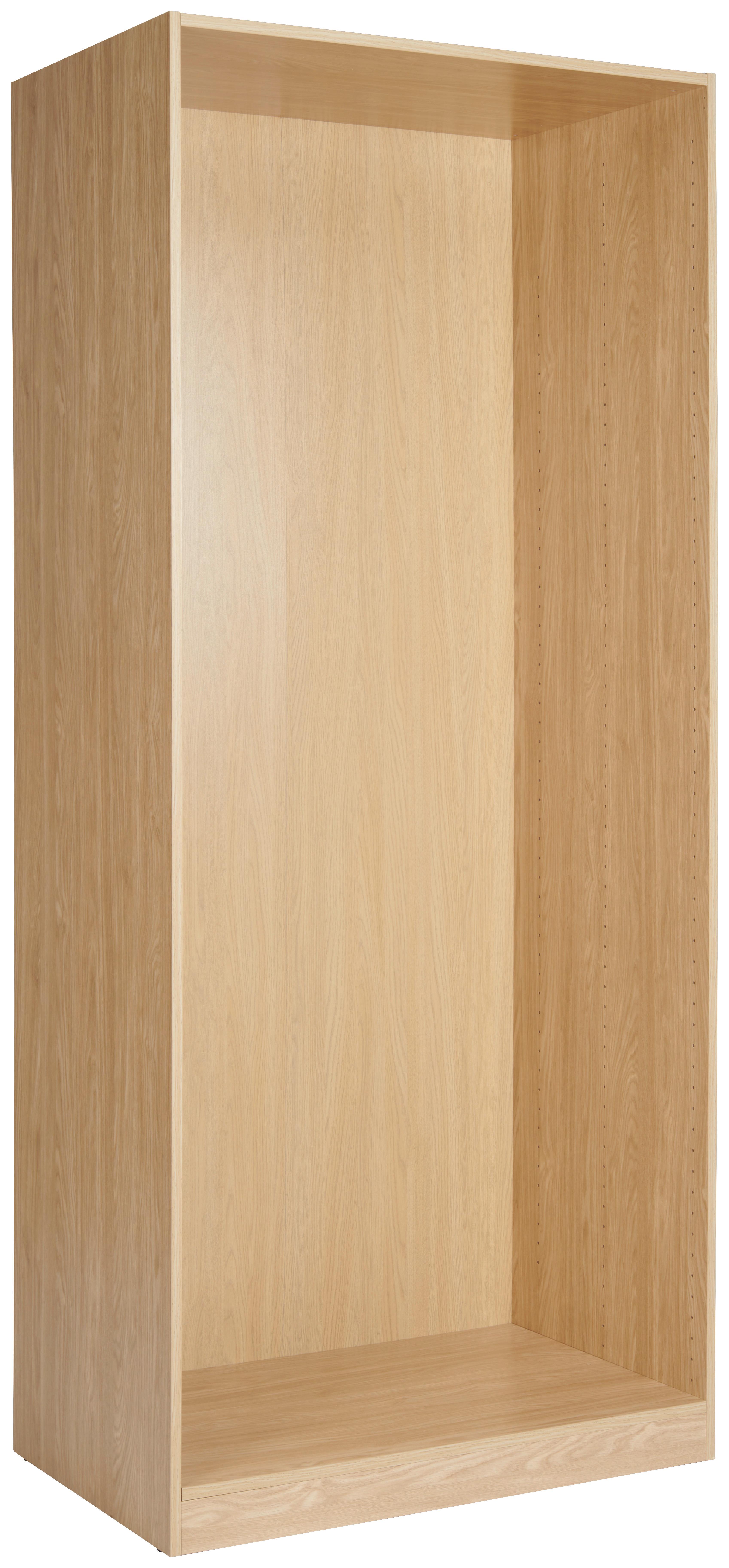 Kleiderschrankkorpus Unit B: 91,1 Cm Normalhöhe Eichefarbe - Eichefarben, MODERN, Holzwerkstoff (91,1/210/56,6cm) - Ondega