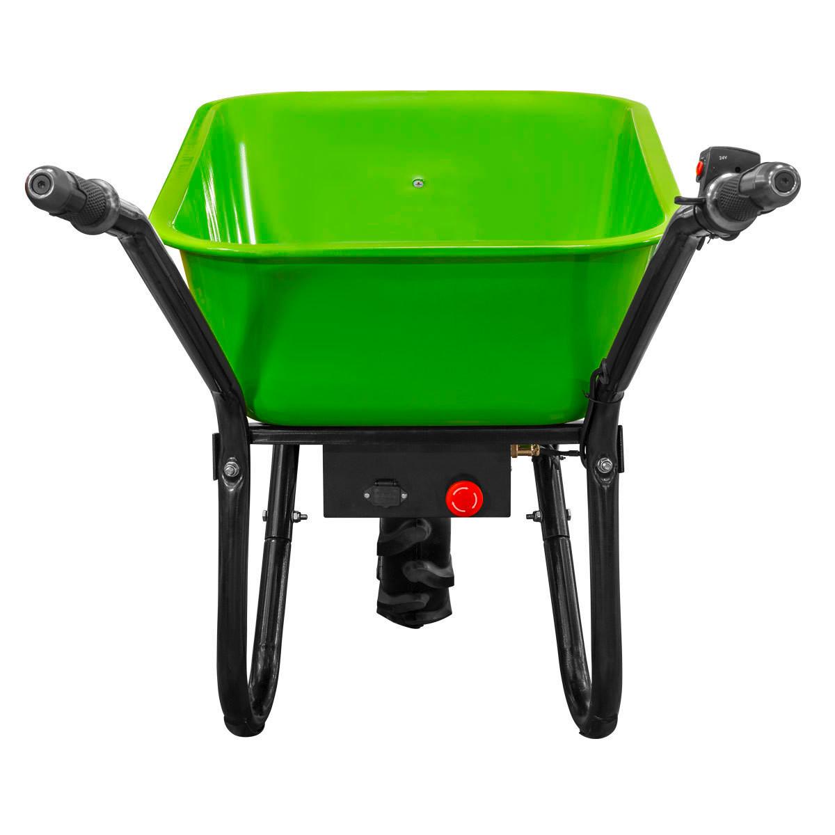 Gartenkarre Zi-ewb500 Handschaltung Akku 500 W - Grün, Basics, Metall (60/68/150cm) - Zipper
