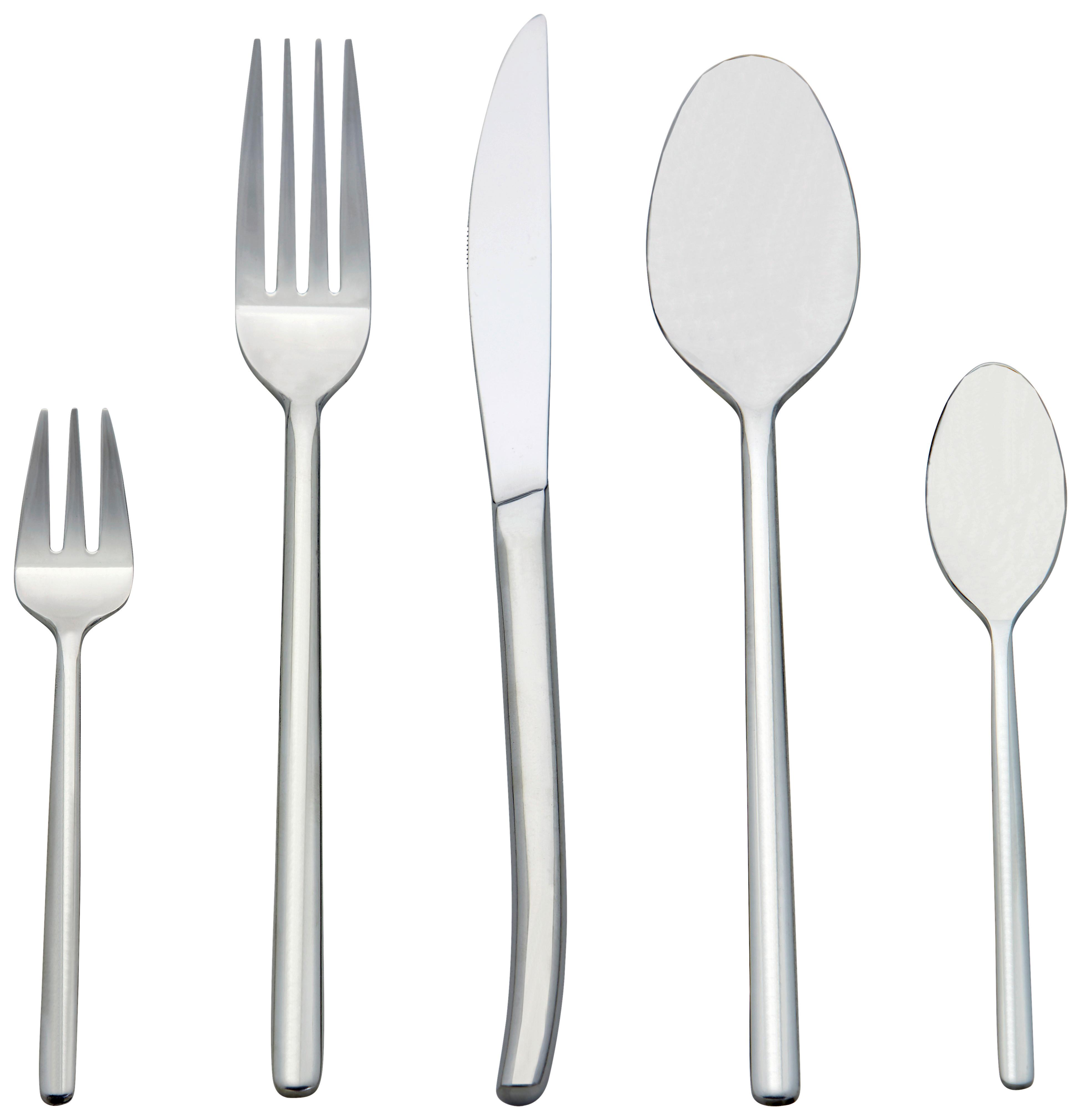 Besteckset 30-Teilig Greta für 6 Personen - Edelstahlfarben, KONVENTIONELL, Metall - James Wood