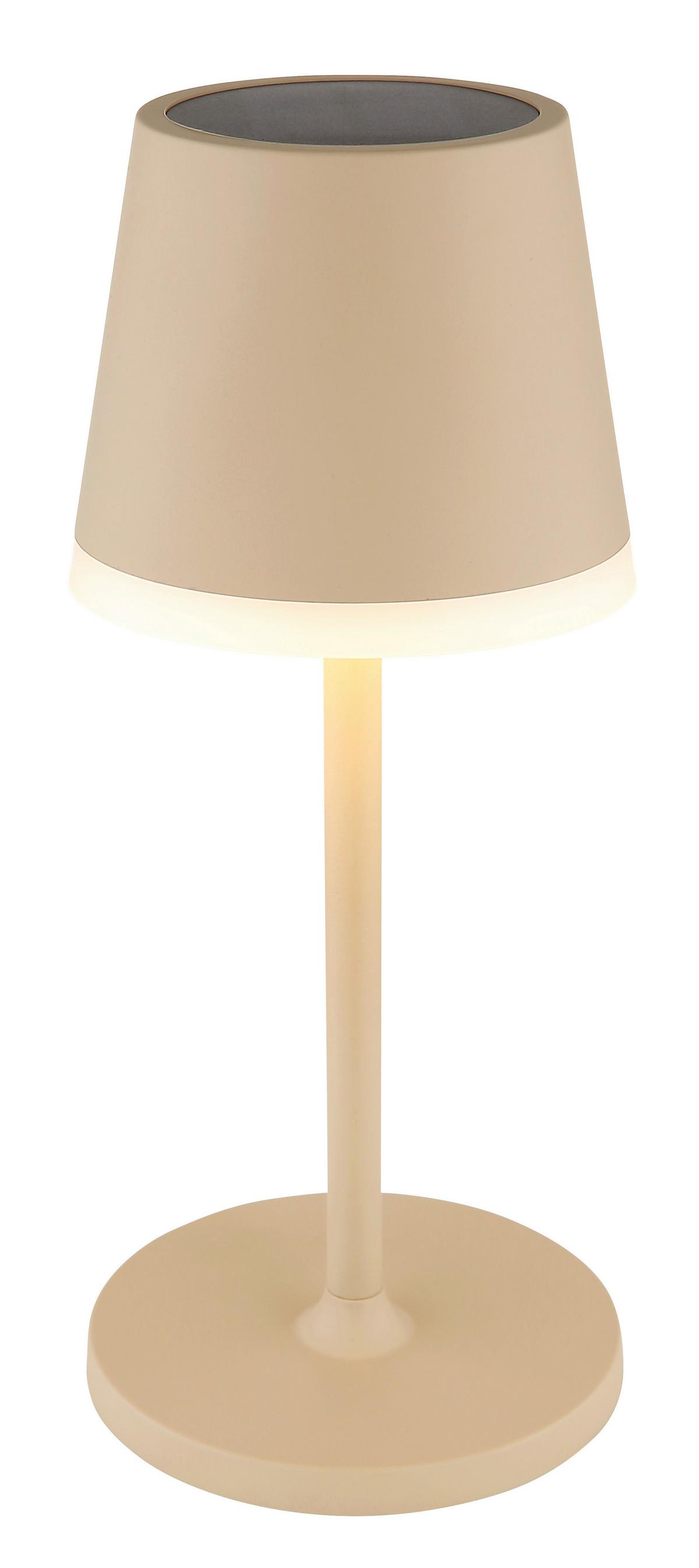 Solarleuchte 36637s - Sandfarben/Schwarz, Design, Kunststoff/Metall (11/26-41cm) - Globo