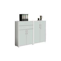 Aktenschrank Office Edition Weiß B: 168,8cm - Weiß, MODERN, Holzwerkstoff (168,8/113,6/33cm) - MID.YOU