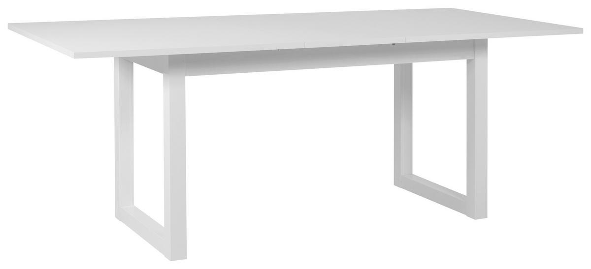 Esstisch Ausziehbar Denver 160-200x90 Cm Weiß - Weiß, Design, Holzwerkstoff (160/90/75cm) - MID.YOU