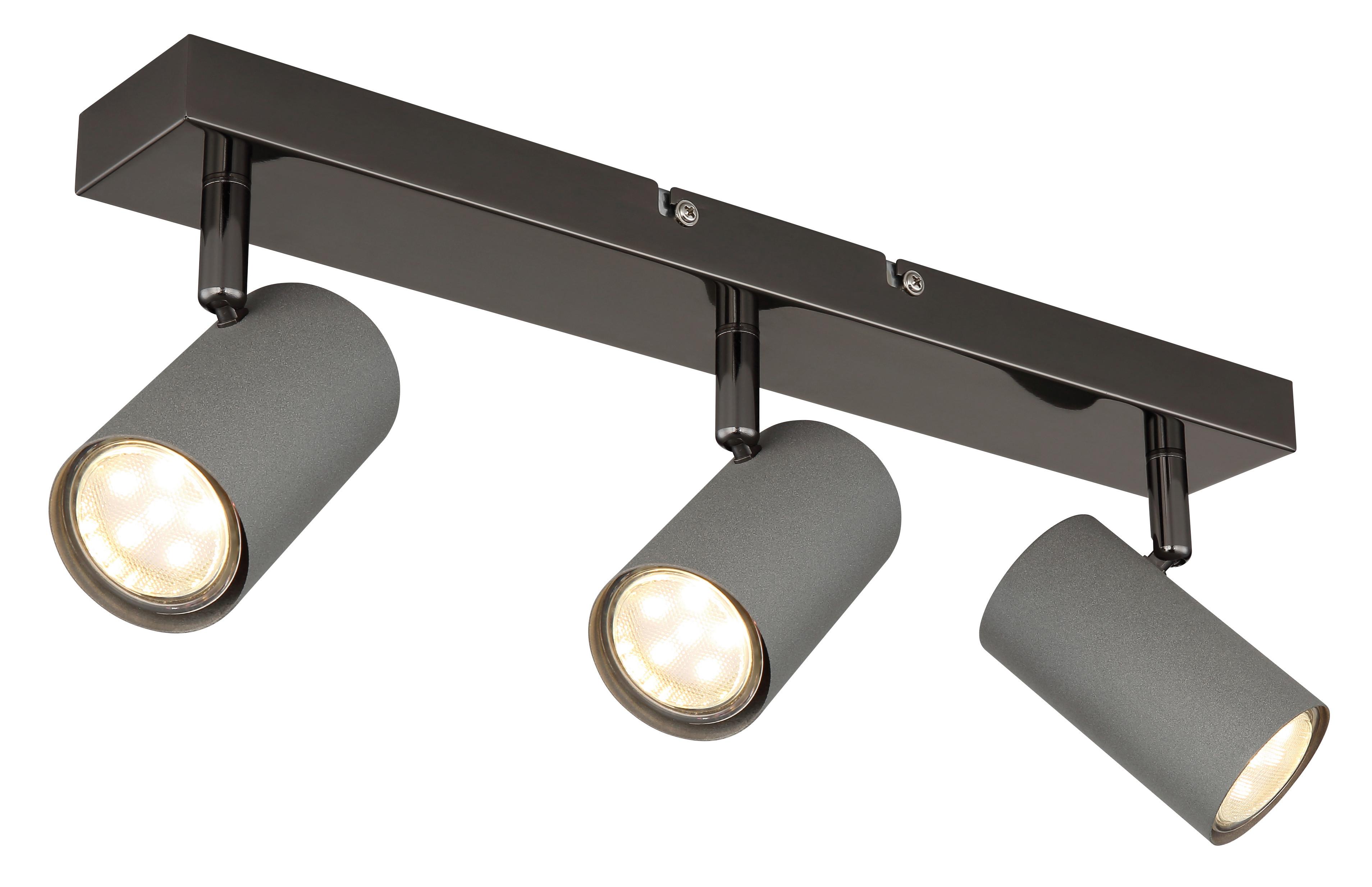 Strahler 57911-3s - Schwarzchrom/Grau, Design, Metall (41/10/12cm) - Globo