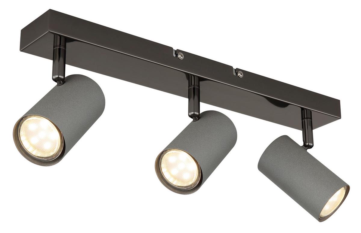 Strahler 57911-3s - Schwarzchrom/Grau, Design, Metall (41/10/12cm) - Globo