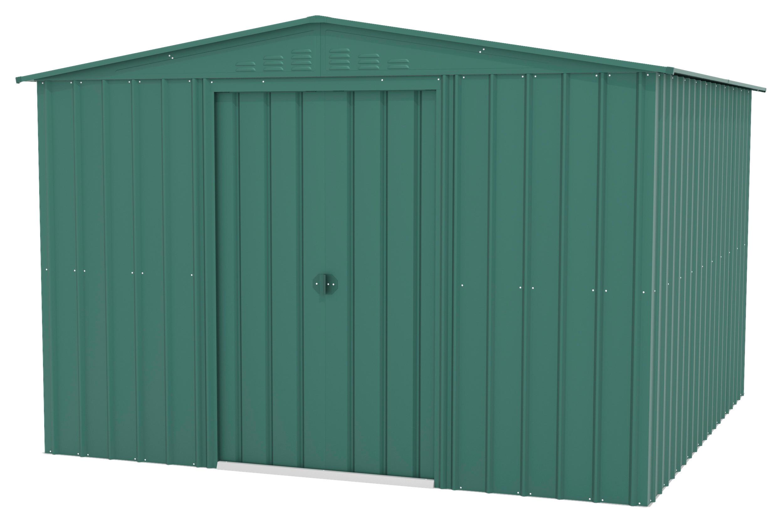 Gerätehaus ohne Boden 308x202x309 cm - Dunkelgrün, Basics, Metall (308/202/309cm)