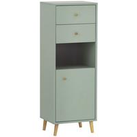 Midischrank Bjarne BxH: 40,3x 113,4 cm Grün/Eiche - Jadegrün/Salbeigrün, MODERN, Holzwerkstoff (40,3/113,4/33,1cm) - MID.YOU