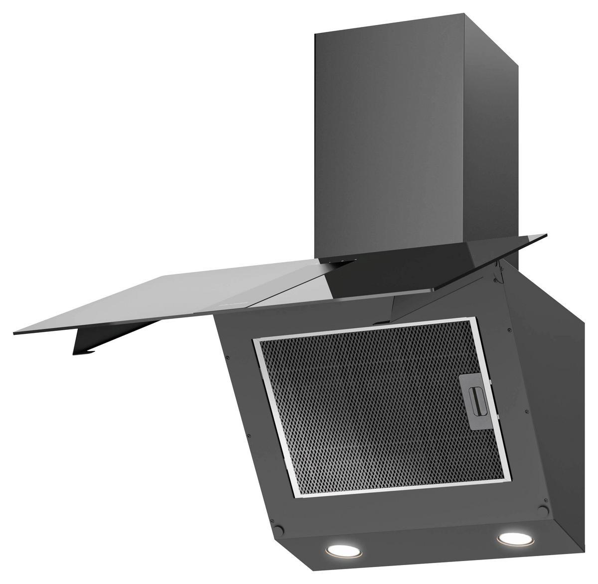 Dunstabzugshaube Una 60s1 - Schwarz, Basics (60cm) - Oranier