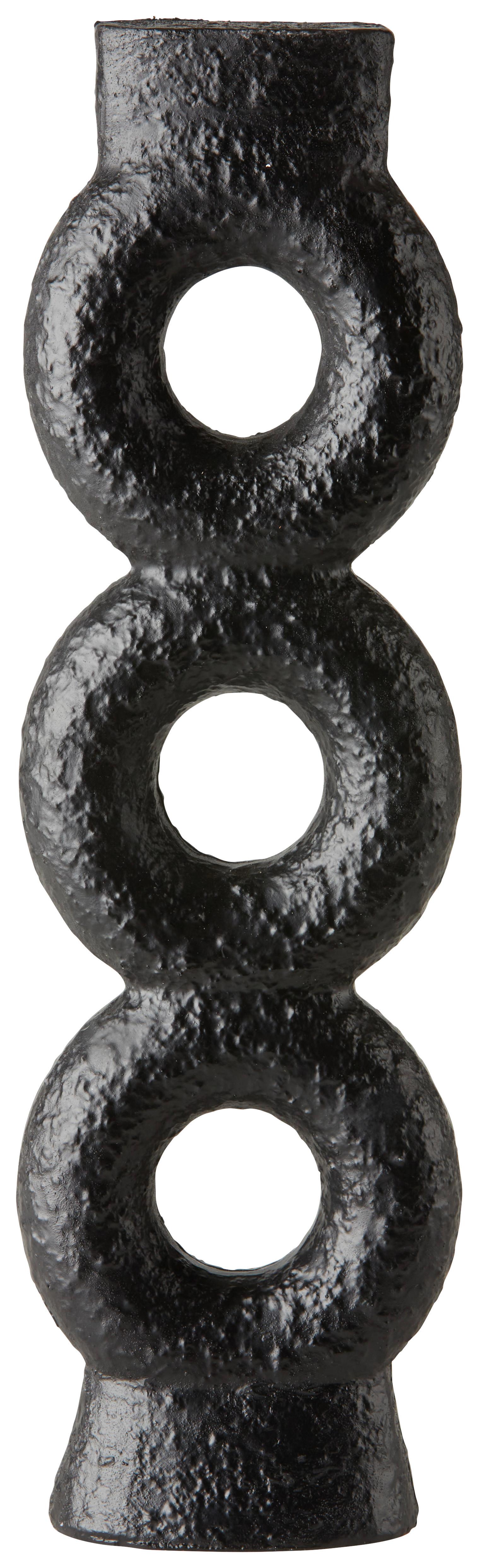 Dekroačný Predmet Binge, V: 35cm - čierna, plast (10/35/3cm) - Modern Living